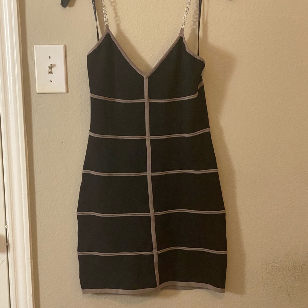 Bebe Blk and Tan mini Dress